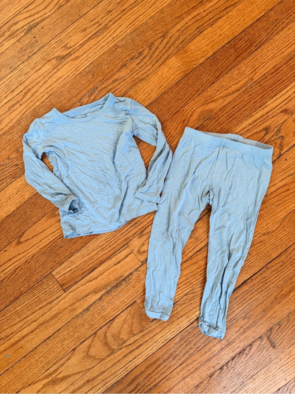 Kyte Baby Toddler Bamboo Long Sleeve Pajama Set Blue Size 2T